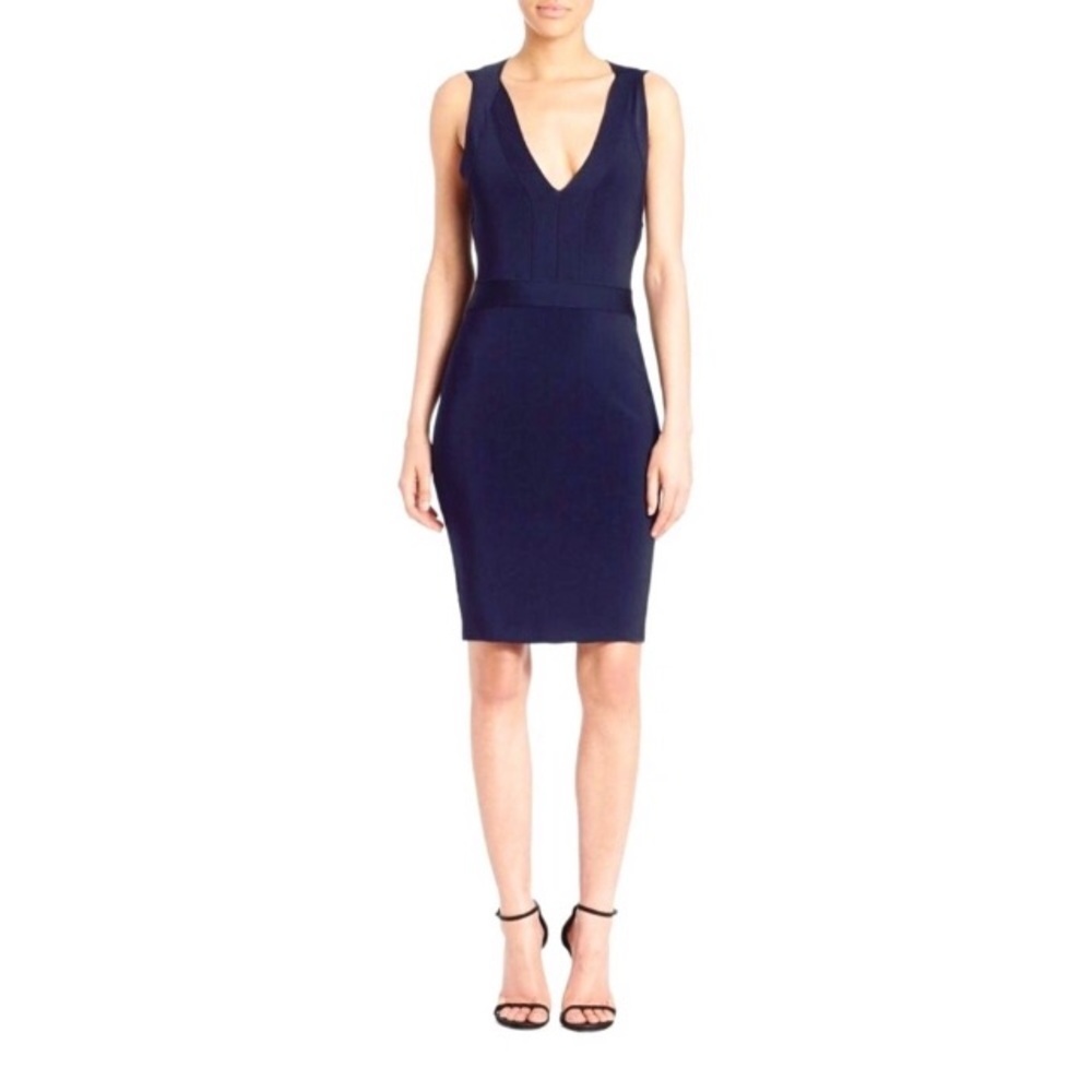Elizabeth and James Payton Bandage Navy Dress